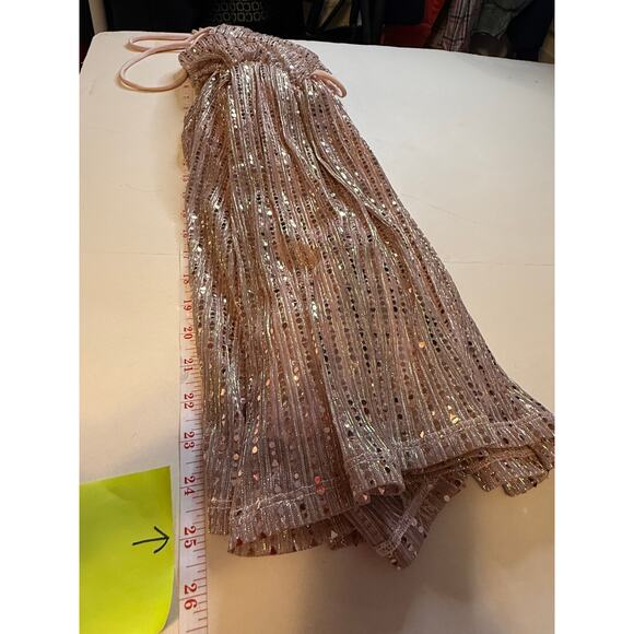 Saints & Hearts Sequin Romper Small Pink Sparkle Party NYE Clubwear Glam - Picture 6 of 8